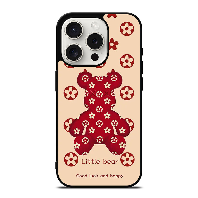 LITTLE BEAR BRICK KAWS RED iPhone 15 Pro Case