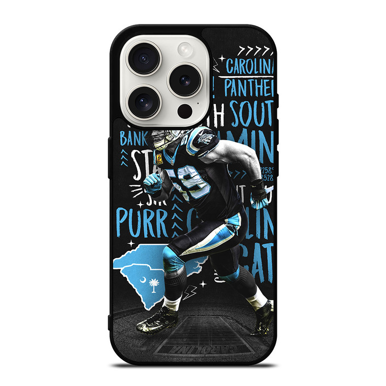 LUKE KUECHLY CAROLINA PANTHERS iPhone 15 Pro Case