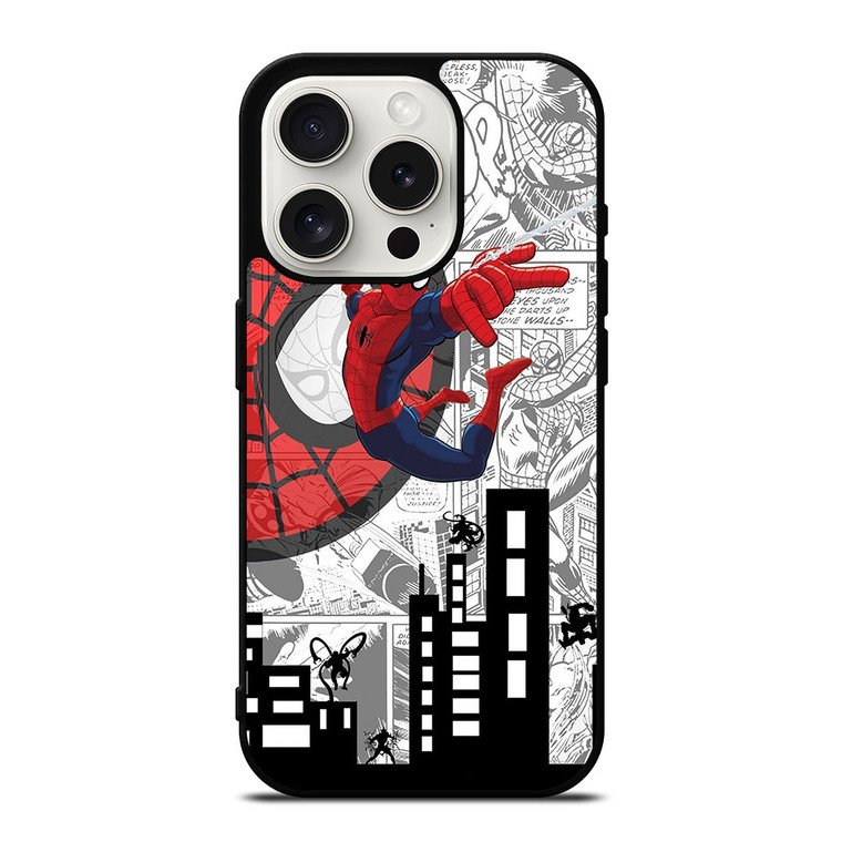 MARVEL SPIDERMAN COMIC CARTOON iPhone 15 Pro Case