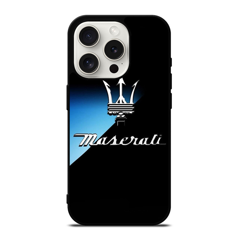 MASERATI DARK BLUE LOGO iPhone 15 Pro Case