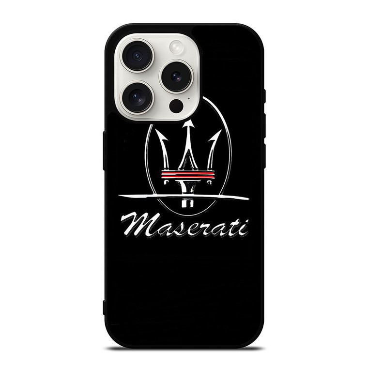 MASERATI METAL LOGO iPhone 15 Pro Case