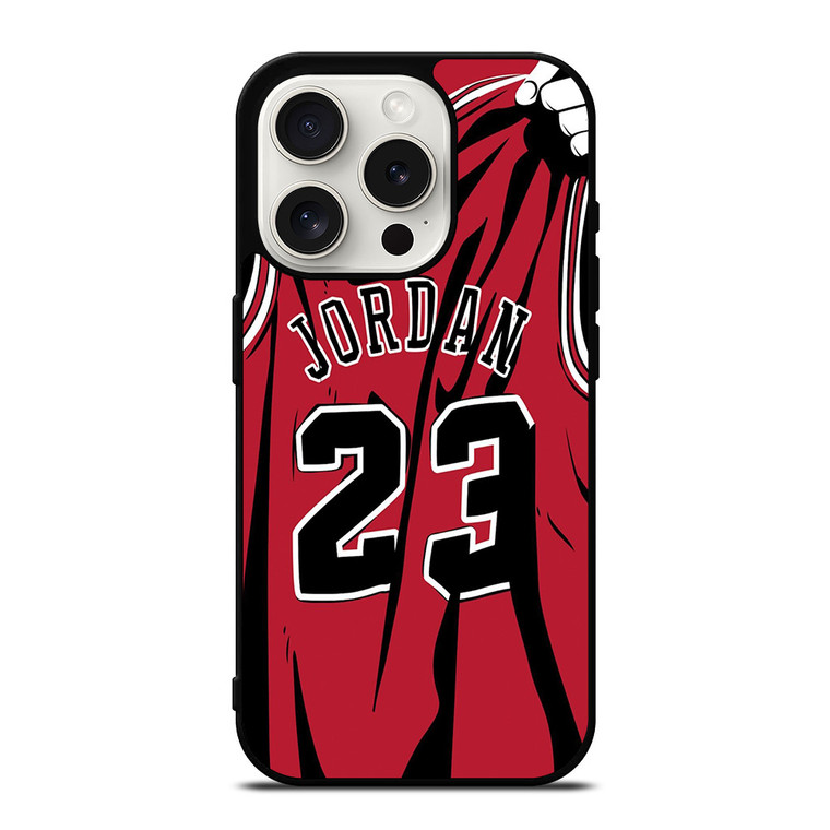 MICHAEL JORDAN 23 JERSEY ART iPhone 15 Pro Case MICHAEL JORDAN 23 JERSEY ART iPhone 15 Pro Case