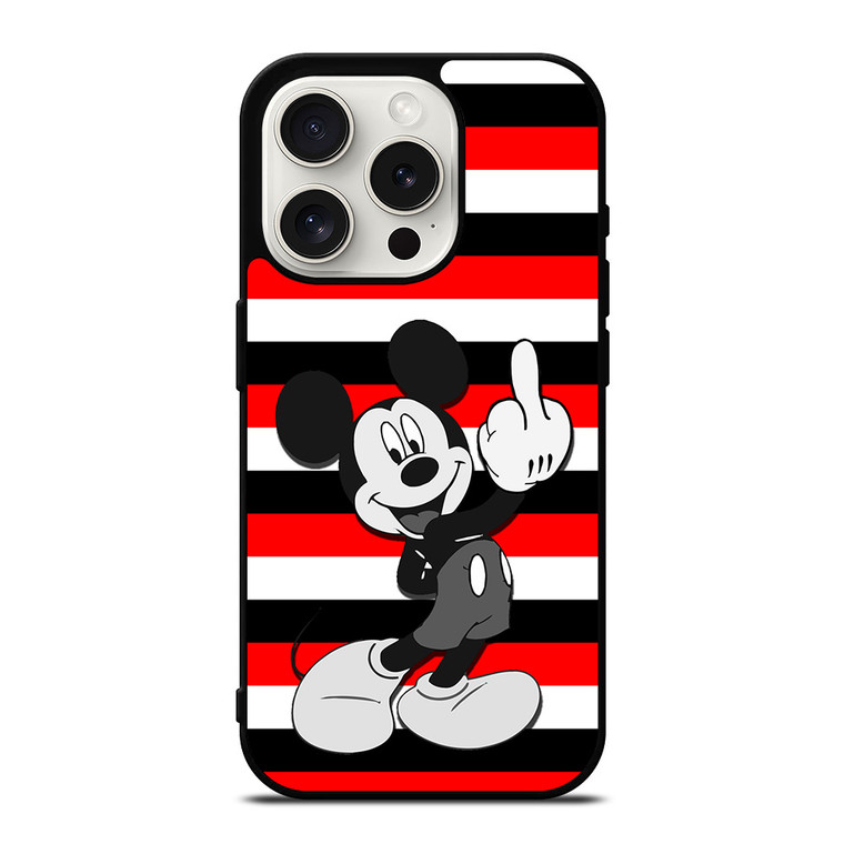 MICKEY MOUSE DISNEY MIDDLE FINGER iPhone 15 Pro Case