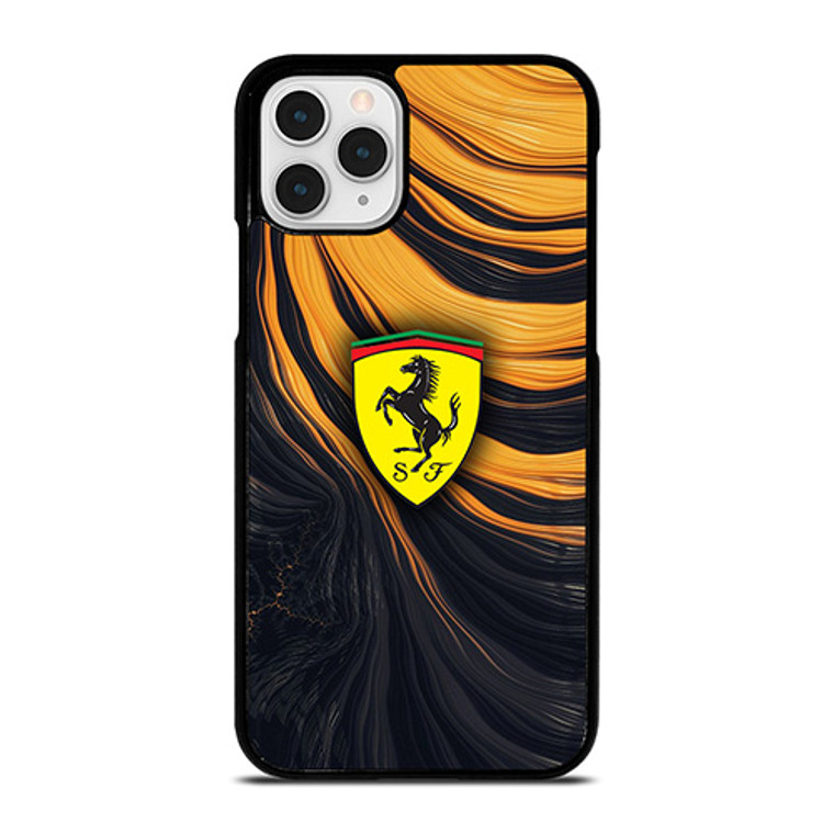 FERRARI LOGO YELLOW LIQUID iPhone 11 Pro Case
