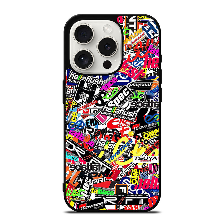 MOTOCROSS MX STICKER BOMB iPhone 15 Pro Case