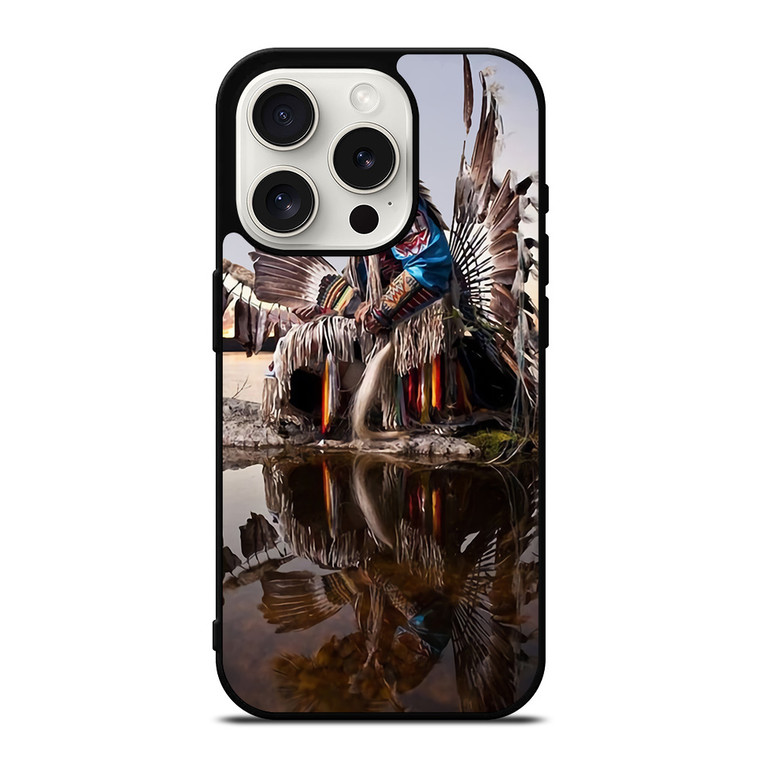 NATIVE AMERICAN INDIAN FEATHERS iPhone 15 Pro Case
