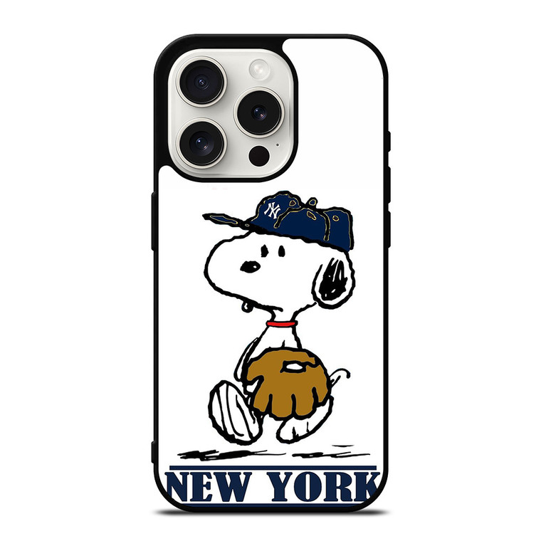 NEW YORK YANKEES SNOOPY iPhone 15 Pro Case