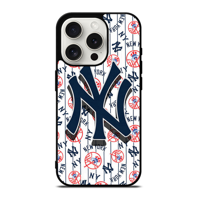NEW YORK YANKEES TEAM BASEBALL LOGO iPhone 15 Pro Case