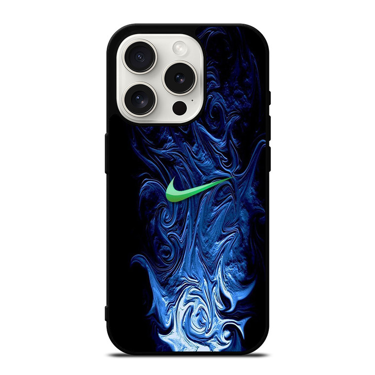 NIKE LOGO BLUE LIQUID iPhone 15 Pro Case