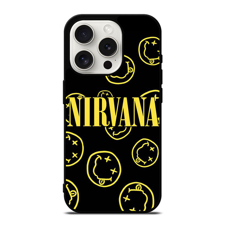 NIRVANA SMILEY FACE COLLAGE iPhone 15 Pro Case NIRVANA SMILEY FACE COLLAGE iPhone 15 Pro Case
