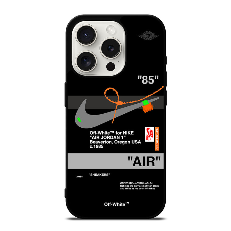 OFF WHITE AIR JORDAN NIKE iPhone 15 Pro Case OFF WHITE AIR JORDAN NIKE iPhone 15 Pro Case