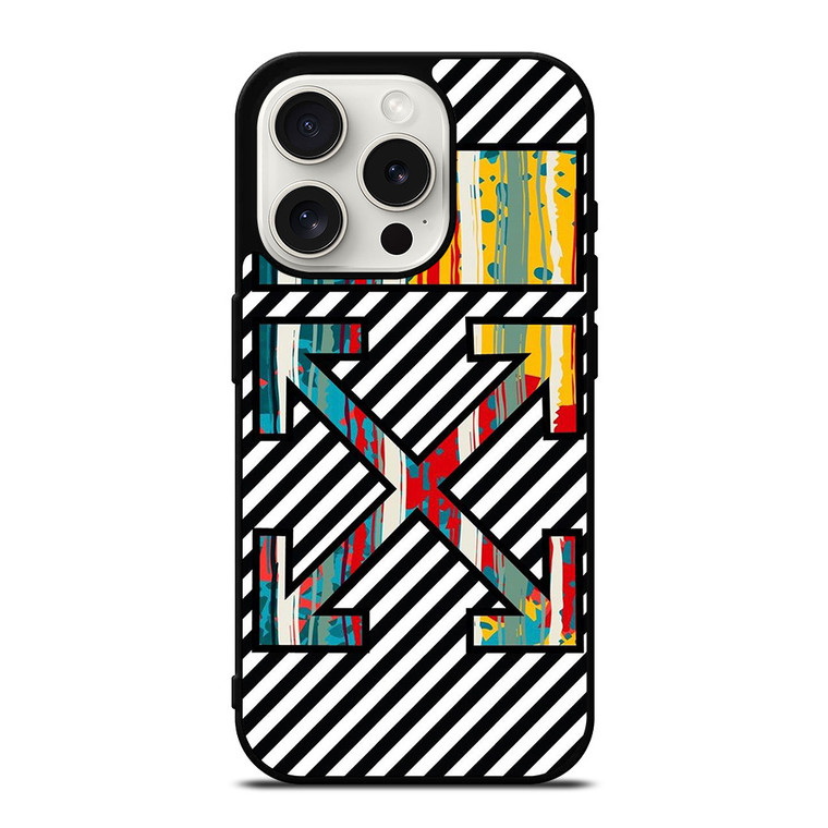 OFF WHITE STRIPES iPhone 15 Pro Case