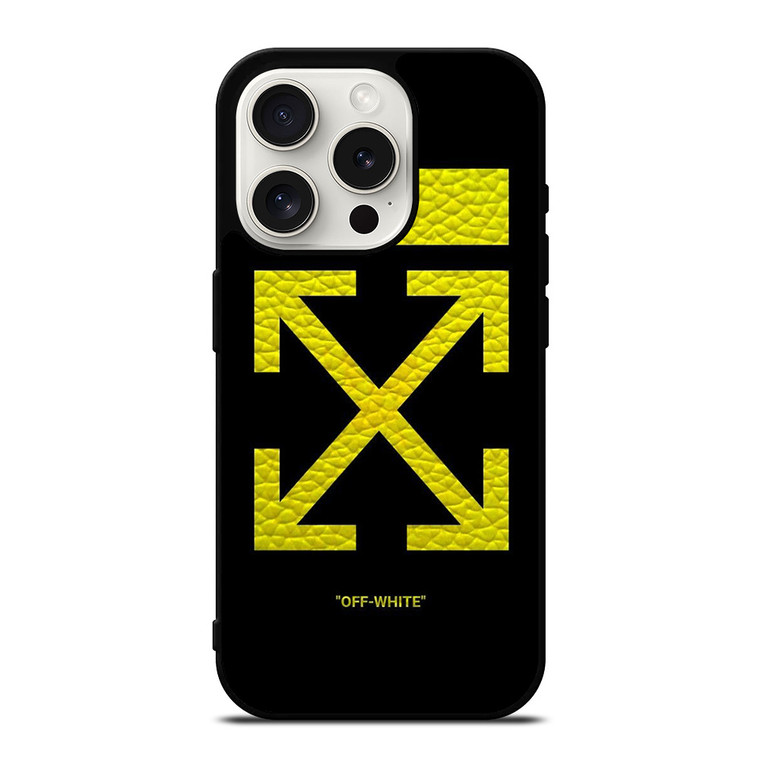 OFFWHITE LOGO YELLOW iPhone 15 Pro Case