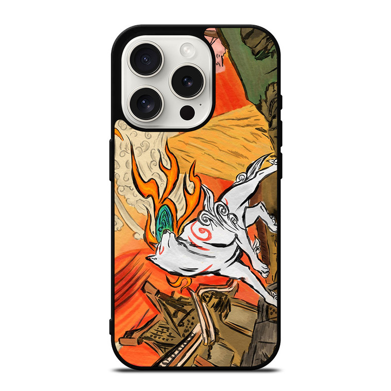 OKAMI WOLF JAPAN MITOLOGI iPhone 15 Pro Case OKAMI WOLF JAPAN MITOLOGI iPhone 15 Pro Case
