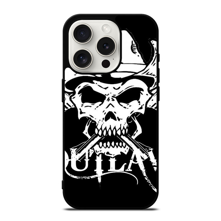 OUTLAW SKULL LOGO iPhone 15 Pro Case