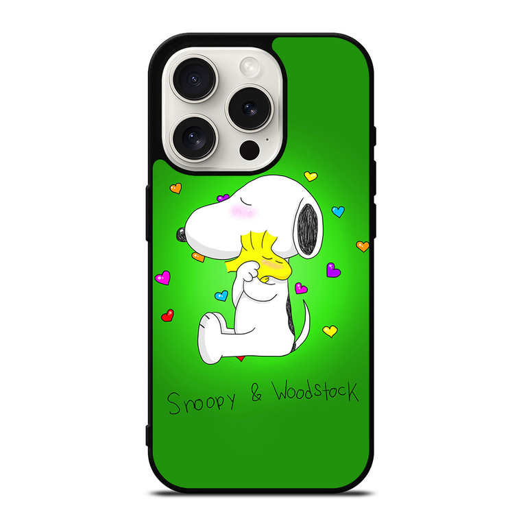 PEANUTS SNOOPY AND WOODSTOCK iPhone 15 Pro Case