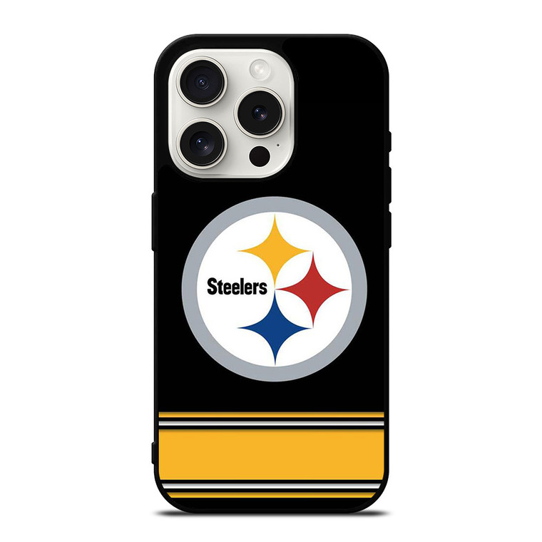 PITTSBURGH STEELERS LOGO STRIPE iPhone 15 Pro Case