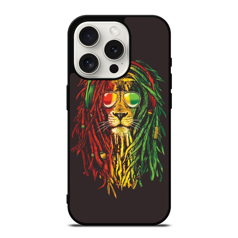RASTA LION REGGAE BOB MARLEY iPhone 15 Pro Case