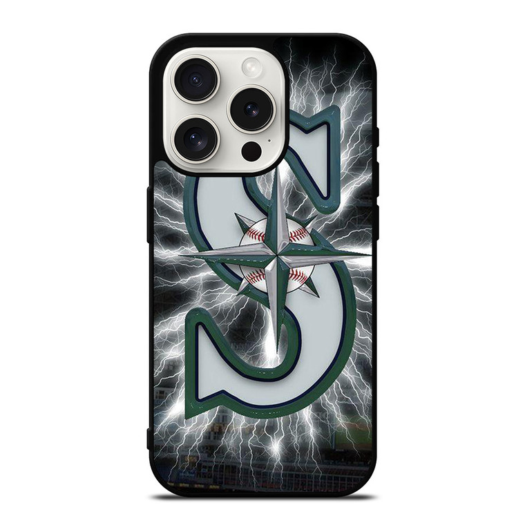 SEATTLE MARINERS MLB LOGO iPhone 15 Pro Case