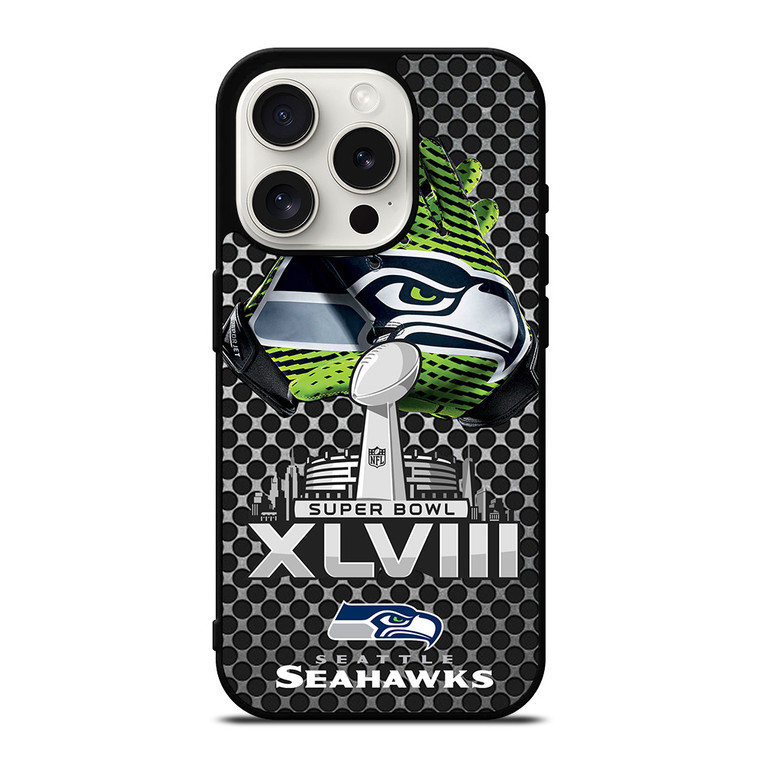 SEATTLE SEAHAWKS SUPER BOWL 48 iPhone 15 Pro Case