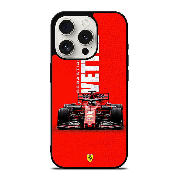 SEBASTIAN VETTEL FERRARI F1 iPhone 15 Pro Case SEBASTIAN VETTEL FERRARI F1 iPhone 15 Pro Case