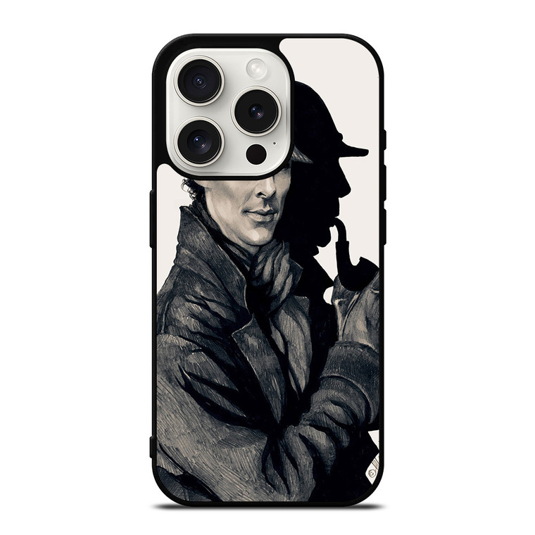 SHERLOCK HOLMES ART iPhone 15 Pro Case
