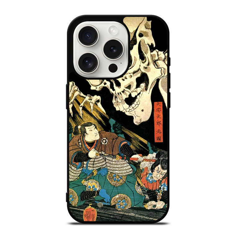 SKULL JAPANESE ART STYLE iPhone 15 Pro Case