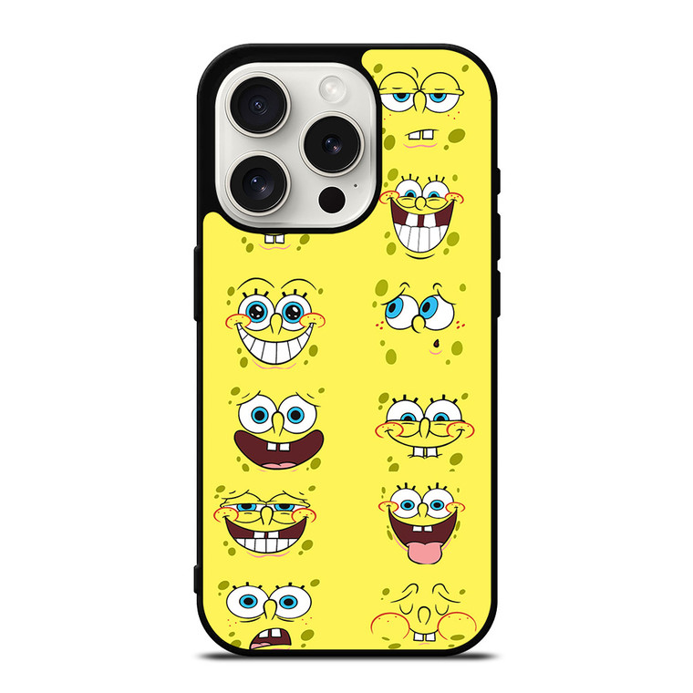 SPONGE BOB MOOD FACE iPhone 15 Pro Case