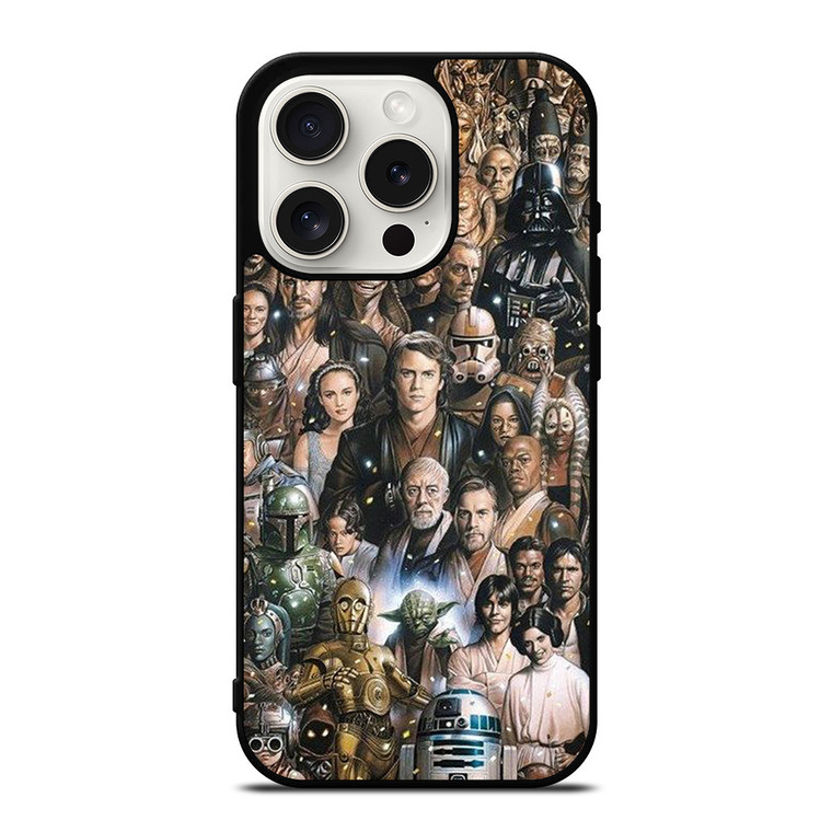 STAR WARS CHARACTERS ART iPhone 15 Pro Case STAR WARS CHARACTERS ART iPhone 15 Pro Case