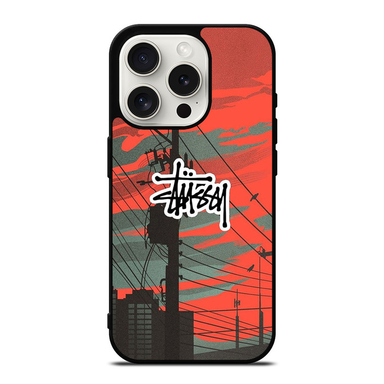 STUSSY LOGO METRO CITY iPhone 15 Pro Case