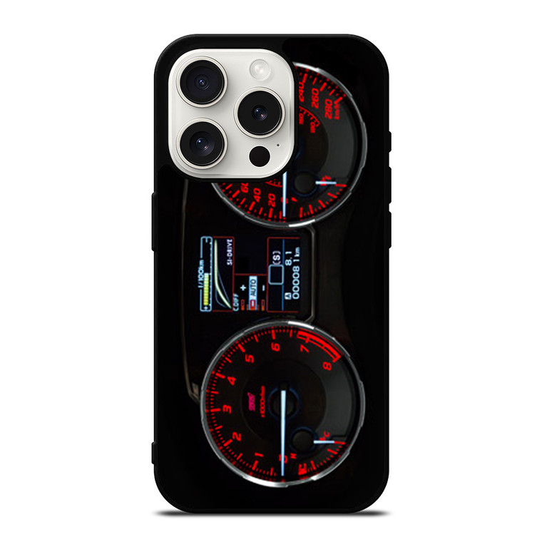 SUBARU IMPREZA WRX STI LCD DISPLAY iPhone 15 Pro Case
