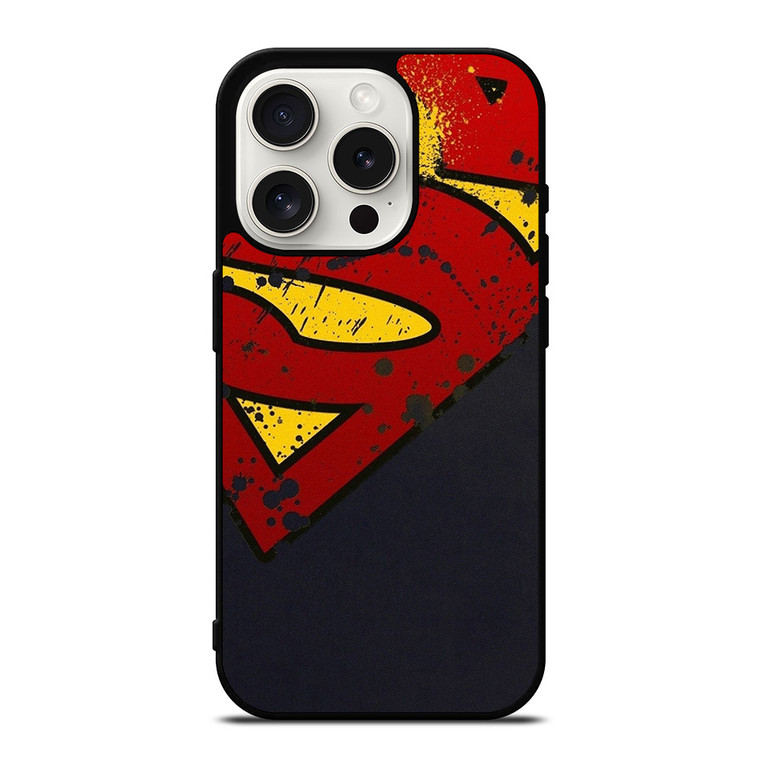 SUPERMAN LOGO BRUSH iPhone 15 Pro Case