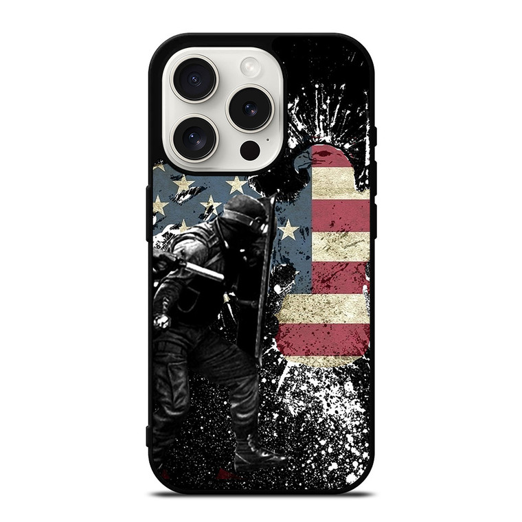 SWAT EAGLE AMERICAN FLAG iPhone 15 Pro Case