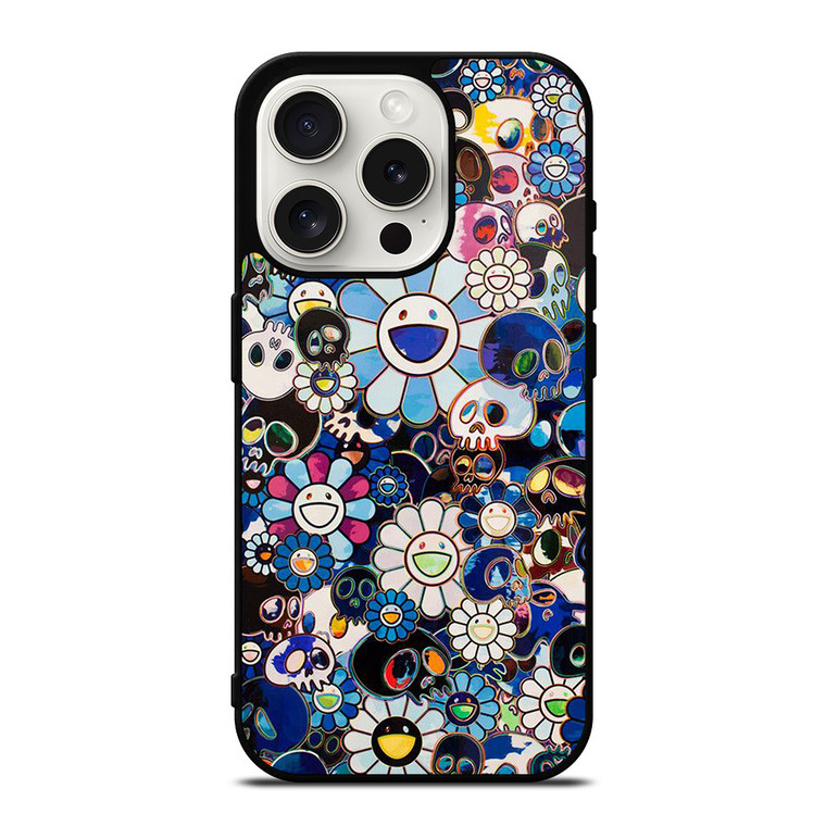 TAKASHI MURAKAMI SKULL iPhone 15 Pro Case