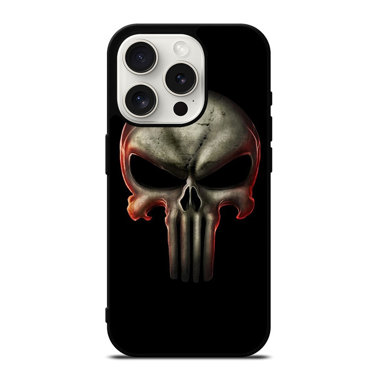 THE PUNISHER SKULL METAL 2 iPhone 15 Pro Case