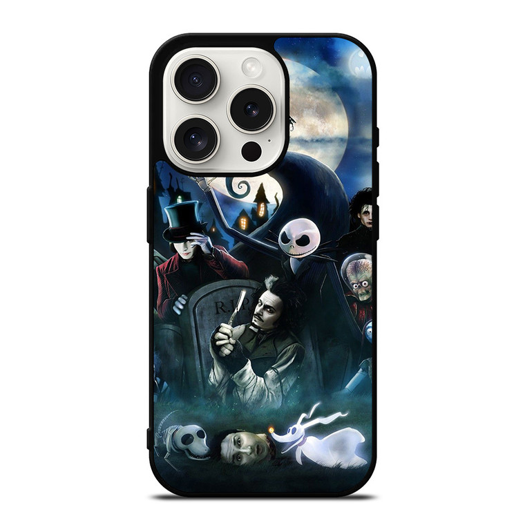 TIM BURTON MOVIES iPhone 15 Pro Case