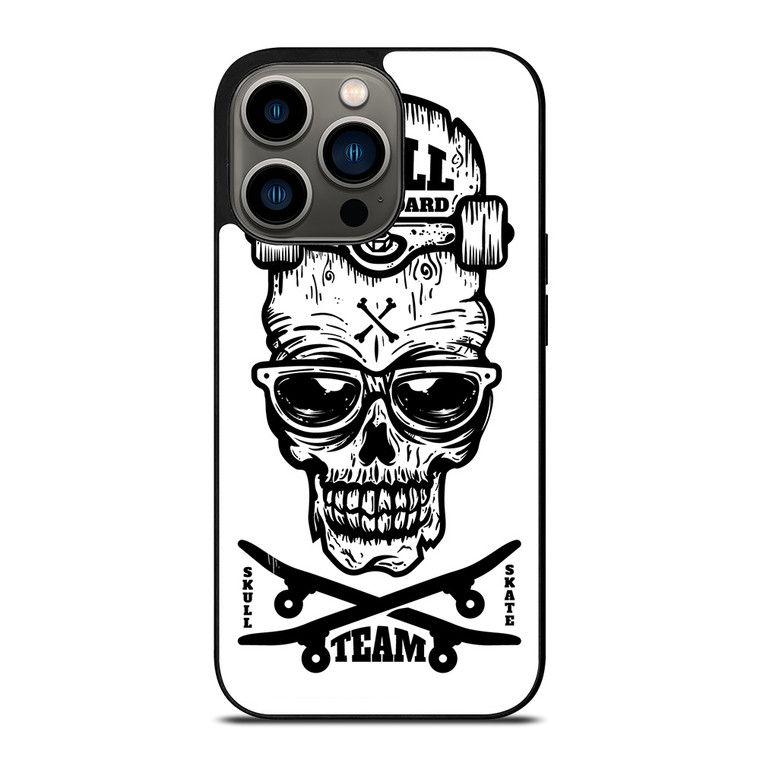 SKULL SKATEBOARD TEAM LOGO iPhone 13 Pro Case