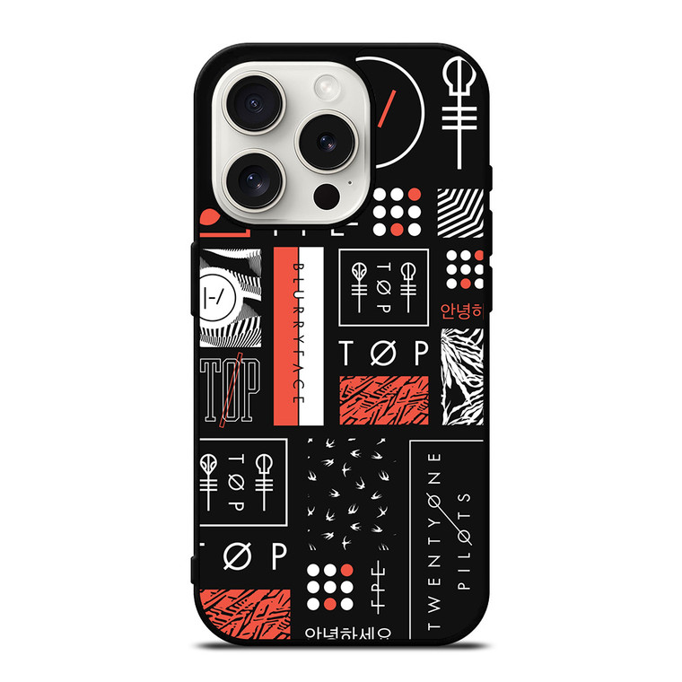 TWENTY ONE PILOTS BLURRYFACE ART iPhone 15 Pro Case
