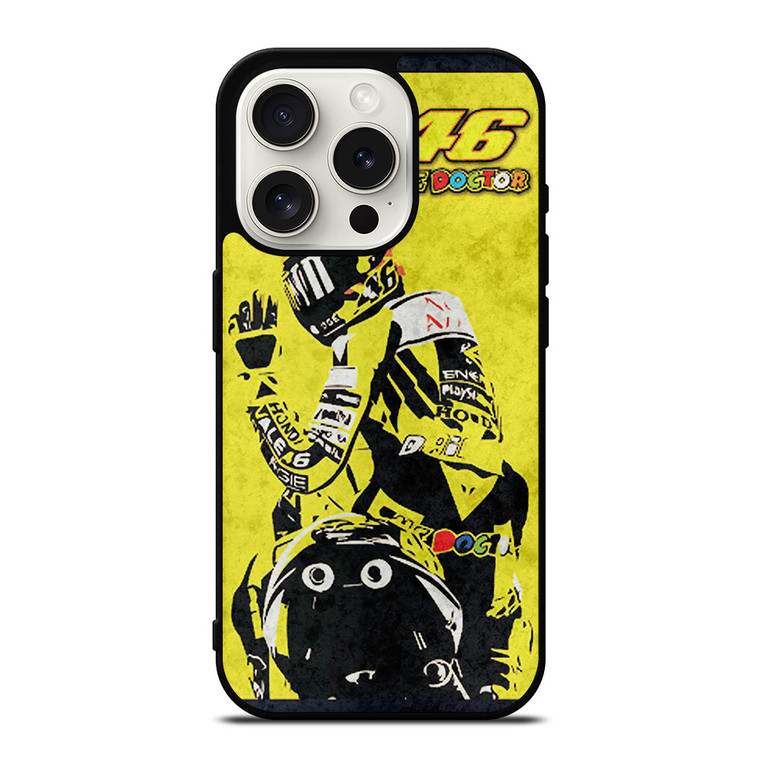 VALENTINO ROSSI THE DOCTOR 46 MOTOGP LEGEND iPhone 15 Pro Case