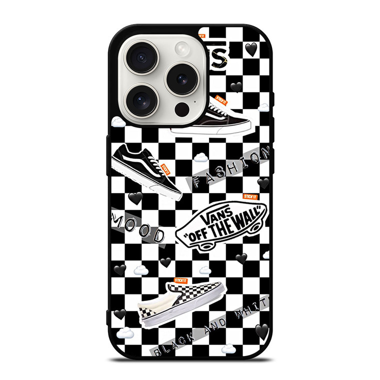 VANS OFF THE WALL SHOES COLLAGE iPhone 15 Pro Case