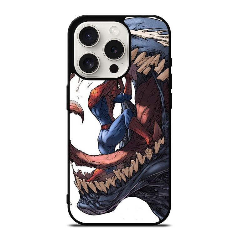 VENOM VS SPIDERMAN MARVEL CARTOON iPhone 15 Pro Case