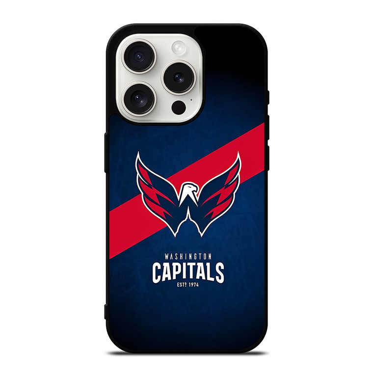 WASHINGTON CAPITALS LOGO NHL HOCKEY CLUB iPhone 15 Pro Case