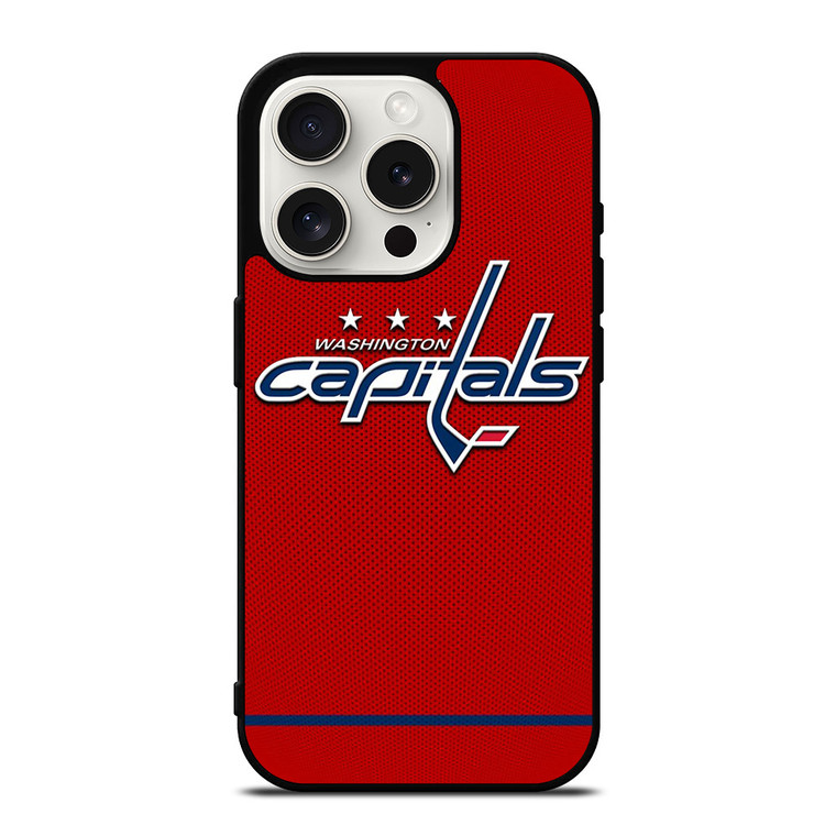 WASHINGTON CAPITALS LOGO NHL HOCKEY TEAM iPhone 15 Pro Case