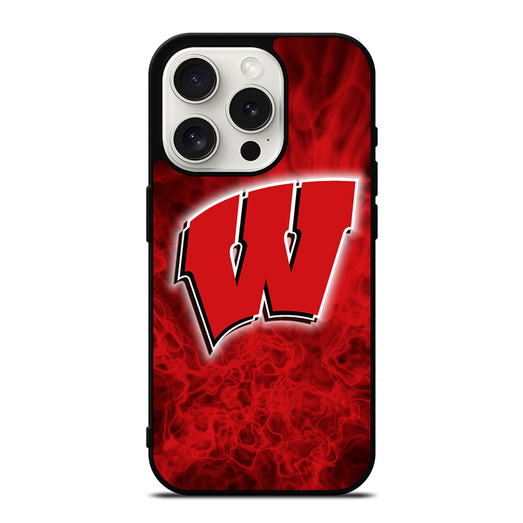 WISCONSIN BADGER LOGO iPhone 15 Pro Case
