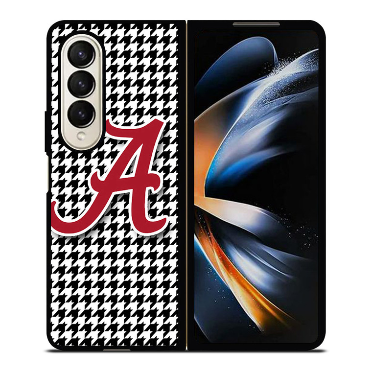 ALABAMA HOUNDSTOOTH CRIMSON TIDE Samsung Galaxy Z Fold 4 Case Cover