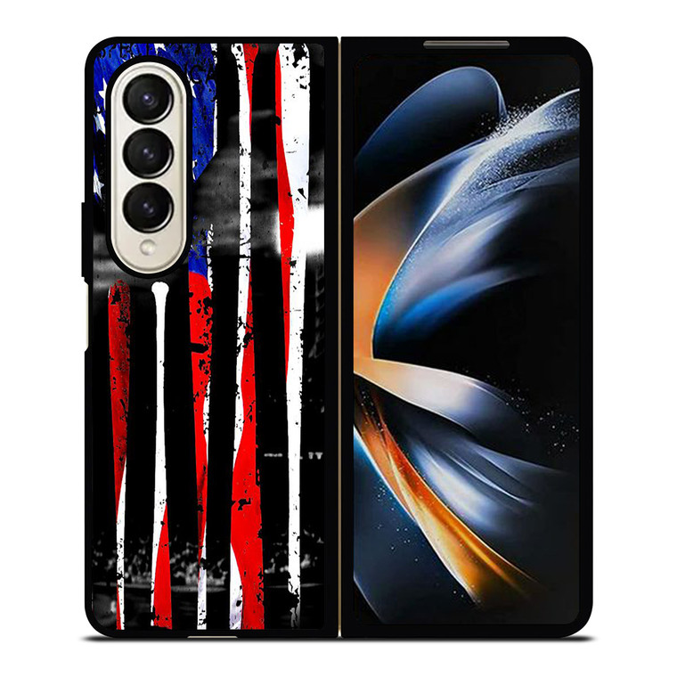 AMERICAN FLAG BASEBALL FIELD Samsung Galaxy Z Fold 4 Case Cover