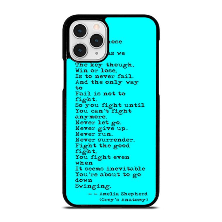 GREY'S ANATOMY QUOTES iPhone 11 Pro Case GREY'S ANATOMY QUOTES iPhone 11 Pro Case