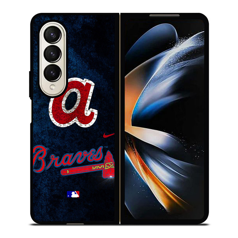 ATLANTA BRAVES MLB LOGO 2 Samsung Galaxy Z Fold 4 Case Cover
