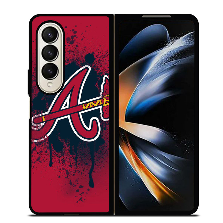 ATLANTA BRAVES MLB LOGO ICON Samsung Galaxy Z Fold 4 Case Cover