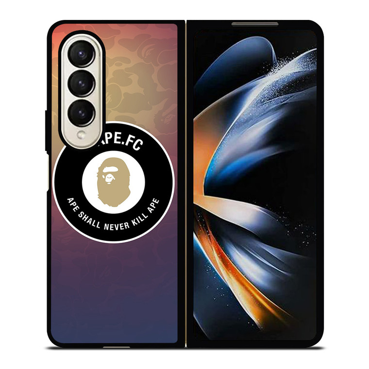BAPE FC LOGO BADGE Samsung Galaxy Z Fold 4 Case Cover